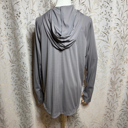 Sage Collective Lightweight Long Sleeve Ribbed Hoodie Women XL Thumbhole Stretch