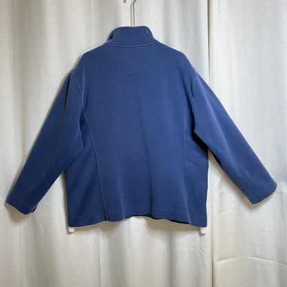 Lady Hathaway Vintage Navy Quarter-Zip Pullover Womens XL Coastal 90s Heritage