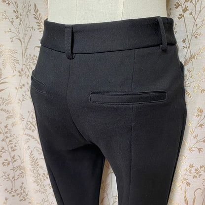 Express Skinny Mid Rise Ankle Pants 0R Black Stretch Office Siren Minimalist