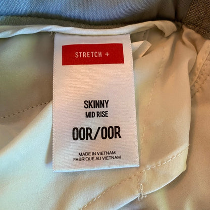 Express Skinny Mid Rise Dress Pants 00R Heather Gray Office Siren Minimalist