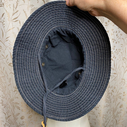 Dorfman Pacific Cotton Outback Hat Large Gray Gorpcore Camp Fishing Travel Sun
