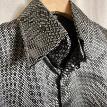 Angelino Button Up Shirt Mens XL 2000s City Dark Academia Going Out Gothic Noir