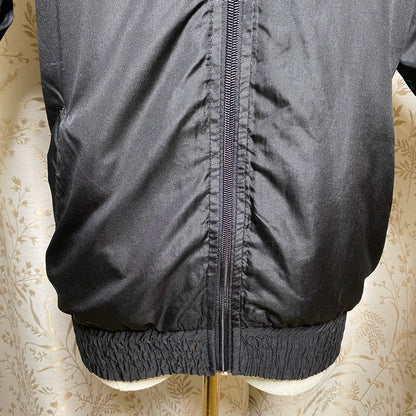 Spalding Track Jacket Medium Black Windbreaker Gorpcore Y2K Athleisure Utility