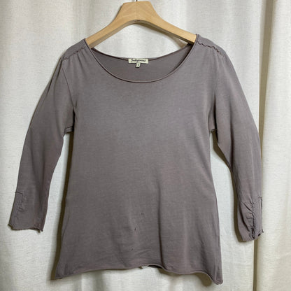 Indigenous Organic Cotton Long Sleeve Top Womens S Distressed Balletcore Grunge
