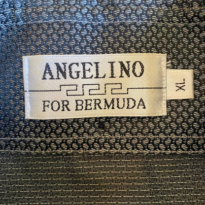 Angelino Button Up Shirt Mens XL 2000s City Dark Academia Going Out Gothic Noir