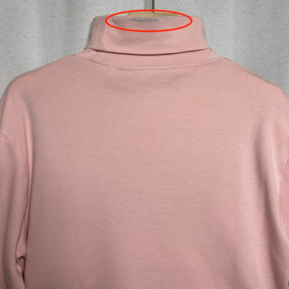 Eddie Bauer Vintage Pastel Pink Turtleneck Shirt Small Balletcore Distressed