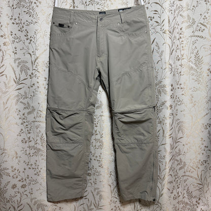 Kuhl Liberator Convertible Stealth Zip Off Pants Mens 34x32 Gray Hiking Outdoors