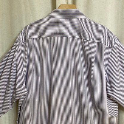 Jos A Bank Stripped Button Up Shirt Mens XL Academia Casual Geek Normcore Preppy