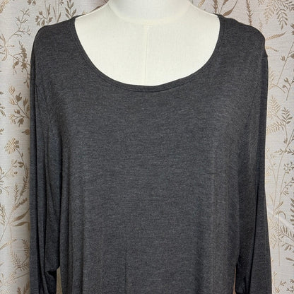 Apparel Love Stretch Tunic Top Gray Women L Casual Minimalist Loungewear Cozy