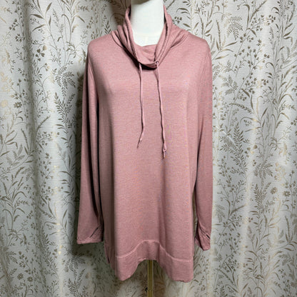 Cuddl Duds Ultracozy Long Sleeve Cowl Neck Tunic Top Women XL Cabincore Cozycore