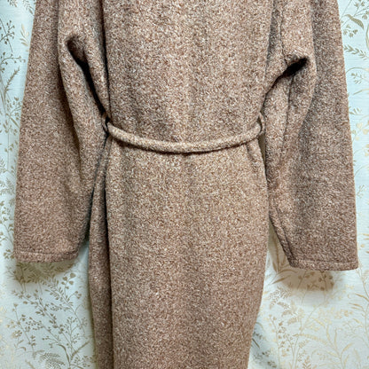 Fourth + Bay Brushed Knit Robe Coat Women XL Trench Academia Cozy Quiet Luxury