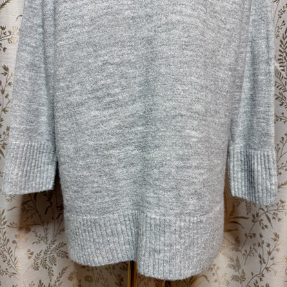 LC Lauren Conrad Sequin Narwhal Knit Tunic Sweater Womens L Whimsical Ocean Cozy