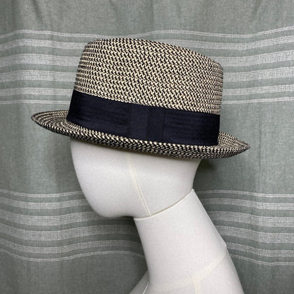 Toucan Collection Straw Boater Hat MD\LG Old Money French Girl Resort Retro Chic