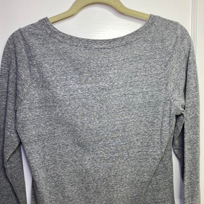 Missimo Long Sleeve Gray Top Womens Large Layering Basic Cozy Grunge Classic