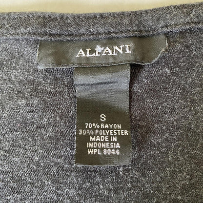 Alfani Black Sequin Front Tank Small Gray Holiday Night Out Indie Sleaze Grunge