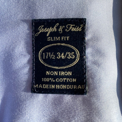 Joseph & Feiss Blue Dress Shirt Mens XL Academia Basics Business Casual Preppy