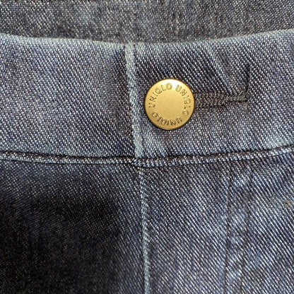 Uniqlo Ultra Stretch Denim Leggings Small Indigo Minimalist Clean Girl Capsule