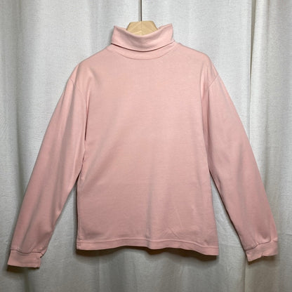 Eddie Bauer Vintage Pastel Pink Turtleneck Shirt Small Balletcore Distressed